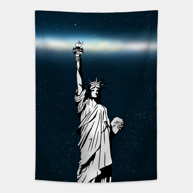 Statue of Liberty Tapestry by mailboxdisco