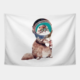 Astronaut Kitty Cat Tapestry