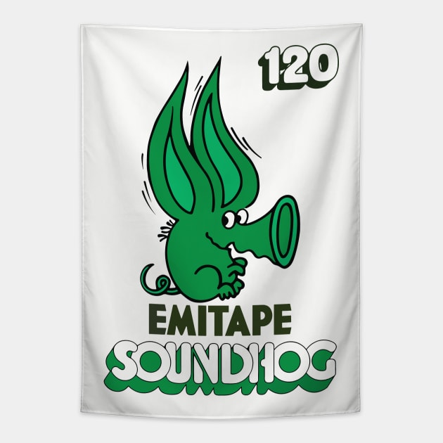 Soundhog Retro Cassette Tape Tapestry by DrumRollDesigns