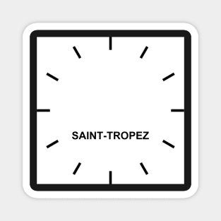 Saint-Tropez Time Zone Wall clock Magnet