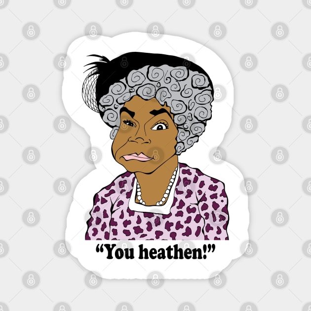 SANFORD AND SON AUNT ESTHER FAN ART!! Magnet by cartoonistguy