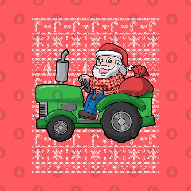 Santa Clause Farmer Tractor by E