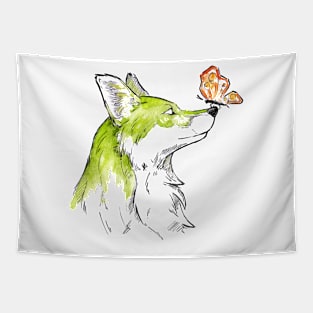 Green Fox Tapestry