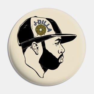 J dilla t-shirt Pin