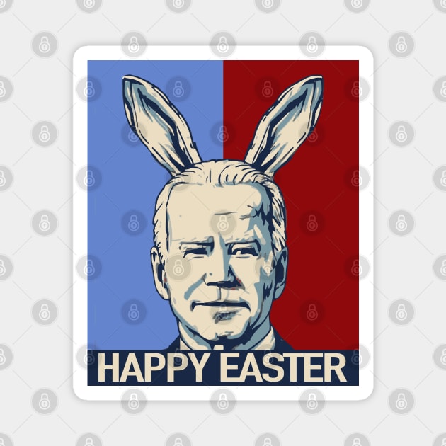 Happy Easter Bunny Magnet by Tezatoons