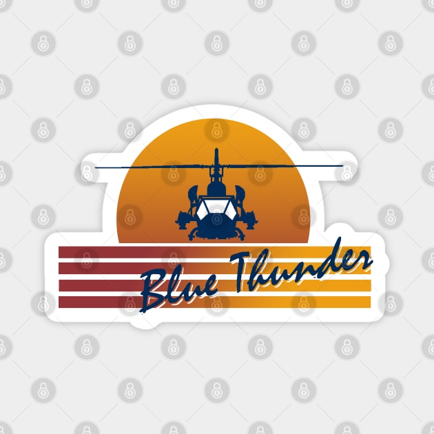 Blue Thunder Retro Magnet by PopCultureShirts