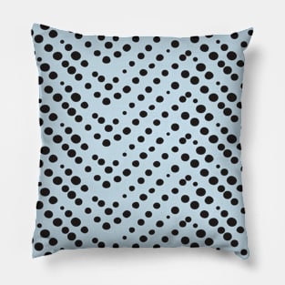 Monochrome Chevron Dots Pattern Pillow