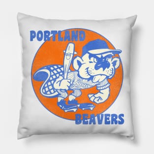 Defunct Portland Beavers Baseball Team Pillow