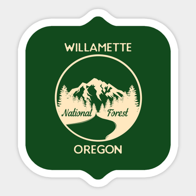 Willamette National Forest Oregon - National Forest - Sticker