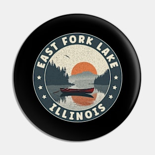 East Fork Lake Illinois Sunset Pin