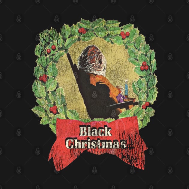 Black Christmas Wreath by darklordpug