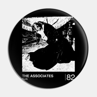 The Associates / Minimalist Graphic Design Fan Artwork Pin