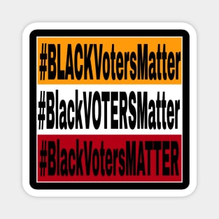 Black Voters Matter - Tri-Color - Back Magnet