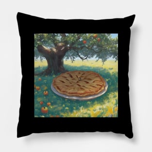 Apple Pie Picture Field Vintage Sweet Kawaii Art Pillow