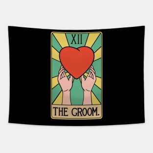 The Groom Wedding Tarot Card Funny Bridegroom Tapestry