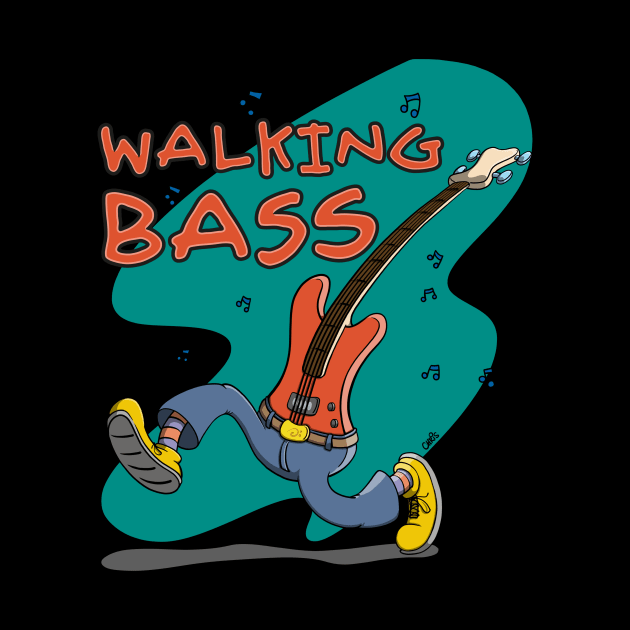 Walking Bass Guitar by schlag.art