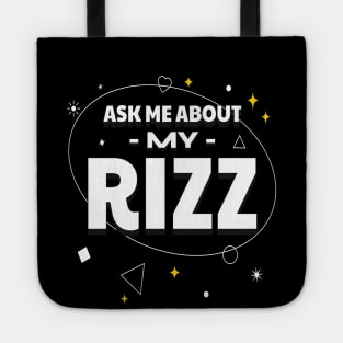 Ask Me About My Rizz Tote