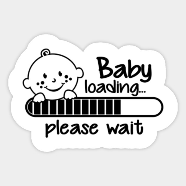 Download Baby loading - Baby - Sticker | TeePublic