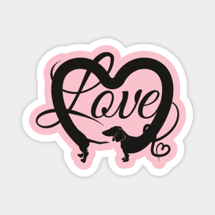 Dachshund love Magnet