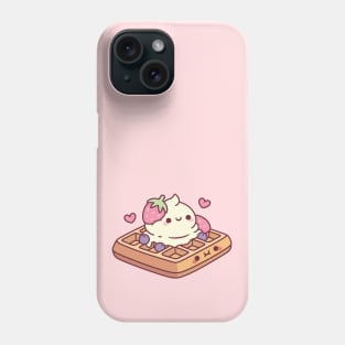 Cute Waffle And Ice Cream Perfect Pair Phone Case