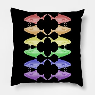Rainbow fish pattern Pillow