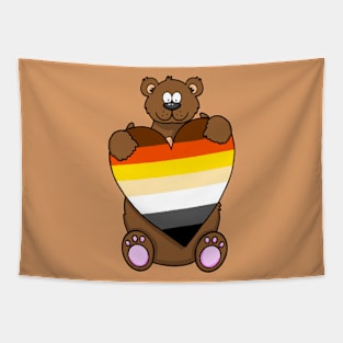 Bear Pride Heart Tapestry