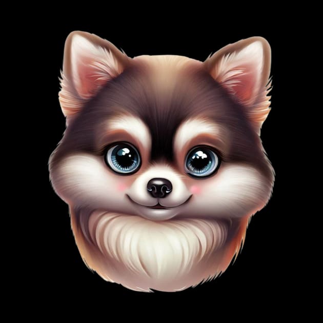 Wagtastic Pomsky by Art By Mojo