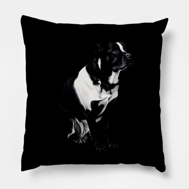 Distracted By Dogs Pillow by Paper & Pixels