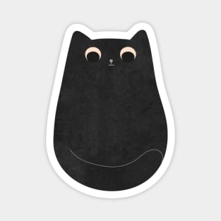 Funny black cat Magnet