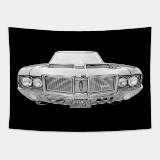 Oldsmobile 442 1960s-1970s classic muscle car Tapestry