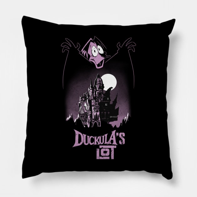 Duckula's lot Pillow by DugMcFug