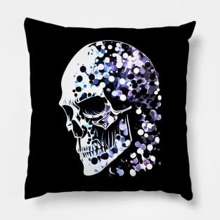 Bubbly thinking skull Pillow