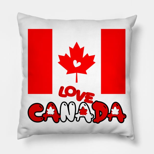 I love Canada Pillow by zzzozzo