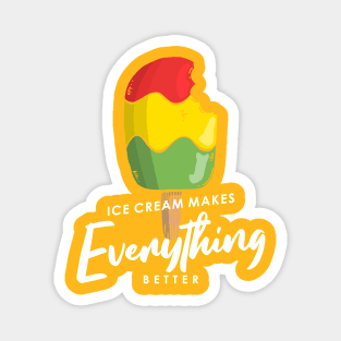 Ice Cream Typography Magnet