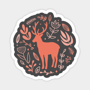 Pink deer Magnet