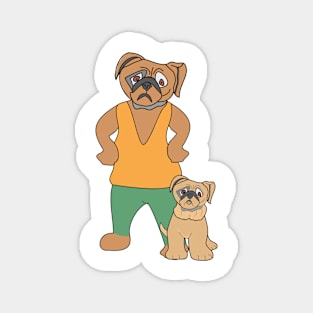 Dog and Dog Magnet