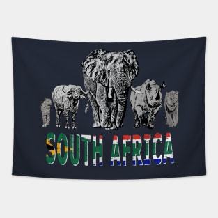 Africa's Big 5 for South Africa Wildlife Fans Tapestry