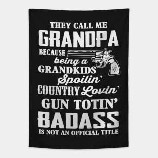 Funny Badass Grandpa Tapestry