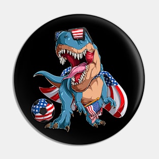 USA Flag American Soccer 2022 Pride Proud Support Squad Pin