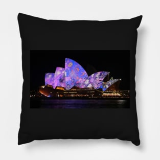 Vivid 2016 ... Patterns in Blue & Lavender Pillow