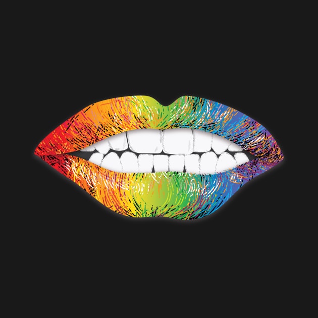 Pride lips by RaymondWareNYC