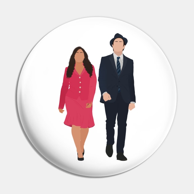 Superstore Amy and Jonah Walk Suit Fan Art Pin by senaeksi