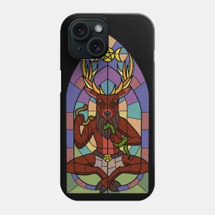 Horned God Stained Glass Phone Case