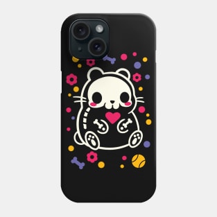 Hamster skeleton Phone Case