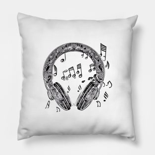 Music Headphones Pillow