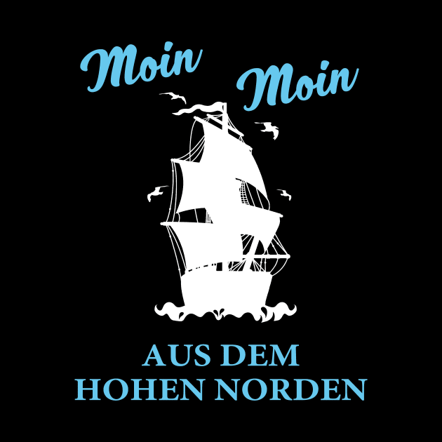 Moin moin Norden T-Shirt | Nordsee shirt by ArtbySteve