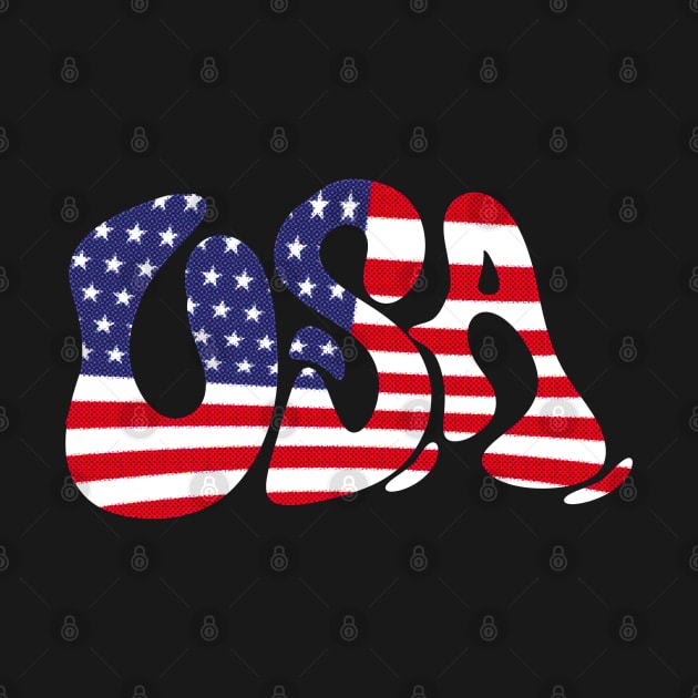 USA flag hype design by yogisnanda