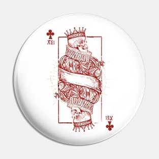 Card of Clubs Pin