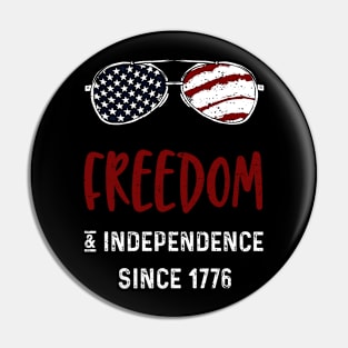 Freedom & Independence Since 1776 Pin