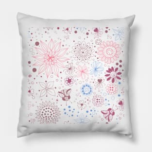 Floral doodles Pillow